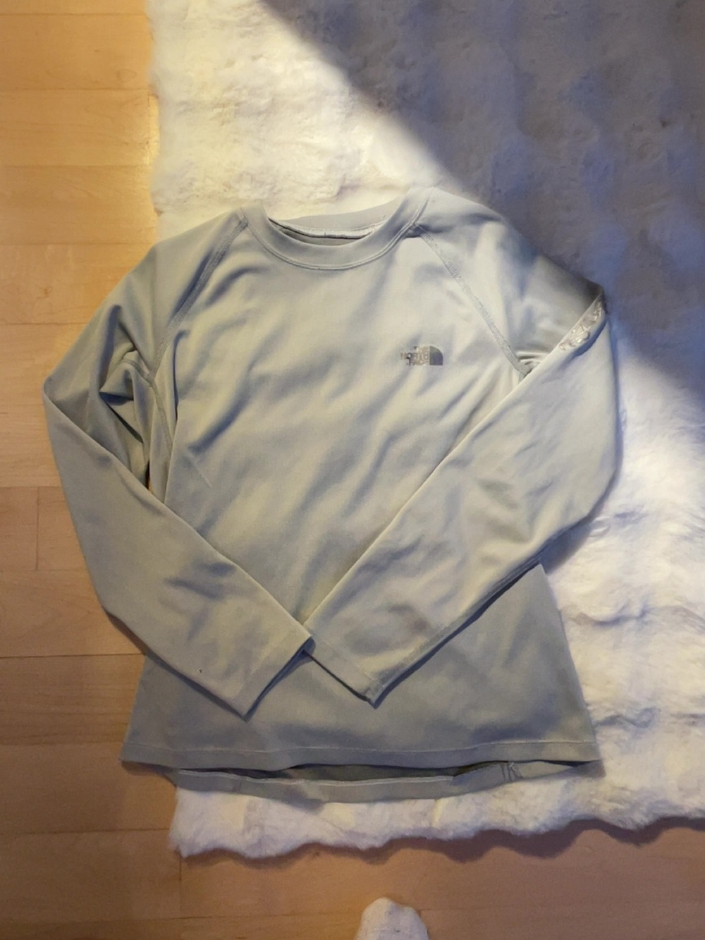 The North Face Light Gray Crew Neck Longsleeve